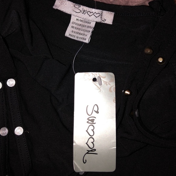 Studded peplum top - Picture 2 of 3